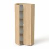 Szekrény,  5 rendező magas, kétajtós, polcokkal,  MAYAH "Freedom SV-01", kőris