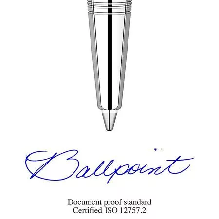 Golyóstoll, 0,7 mm, ezüst színű klip, Chelsea narancssárga tolltest, PARKER "Royal Jotter", kék