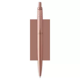   Golyóstoll, 0,7 mm, nyomógombos, rózsaszín klip, rózsaszín tolltest, PARKER, "Royal Jotter XL", kék
