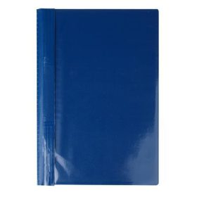 Gyorsfűző, kemény hátlappal, PVC, A4, VICTORIA, kék