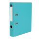 Iratrendező, 50 mm, A4, PP/karton, élvédő sínnel, VICTORIA OFFICE, "Basic", türkiz