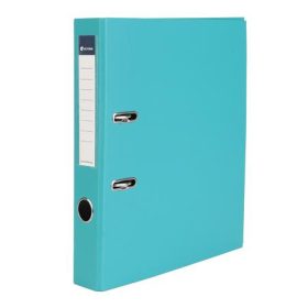   Iratrendező, 50 mm, A4, PP/karton, VICTORIA OFFICE, "Basic", türkiz