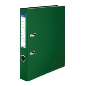   Iratrendező, 50 mm, A4, PP/karton, élvédő sínnel, VICTORIA, "Basic", zöld