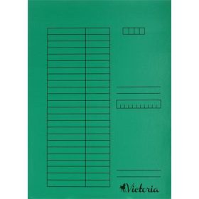Gyorsfűző, karton, A4, VICTORIA, zöld (1db)