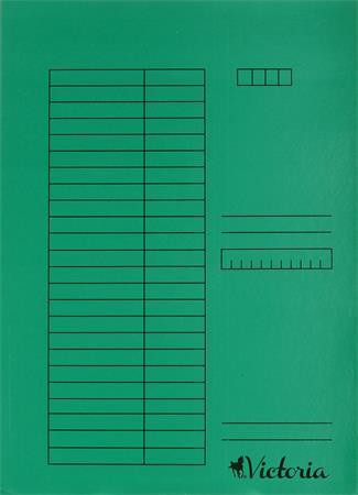 Gyorsfűző, karton, A4, VICTORIA, zöld (1db)
