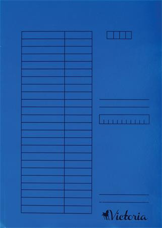 Gyorsfűző, karton, A4, VICTORIA, kék (1db)