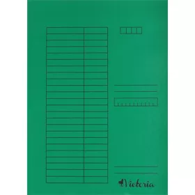 Pólyás dosszié, karton, A4, VICTORIA, zöld