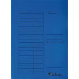 Pólyás dosszié, karton, A4, VICTORIA, kék