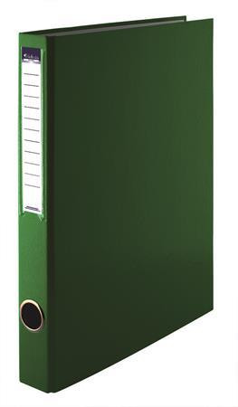 Gyűrűs könyv, 2 gyűrű, 35 mm, A4, PP/karton, VICTORIA, zöld
