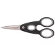 Olló, konyhai, 22 cm FISKARS "Functional ReNew", fekete