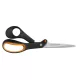 Olló, barkács, 21 cm, FISKARS "Amplify", fekete