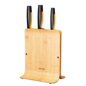   Késblokk, bambusz, 3 késes, FISKARS "Functional Form™"