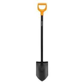 Ásó, hegyes, FISKARS "Solid", fekete