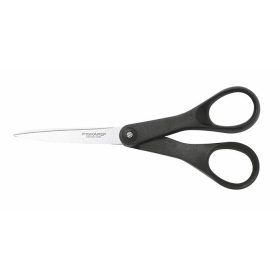  Olló, papírvágó, 18 cm, FISKARS "Essential", fekete