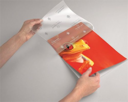 Meleglamináló fólia, 125 mikron, A4, fényes, 100 db,  FELLOWES