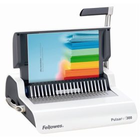   Spirálozógép, műanyag spirálkötéshez, manuális, 300 lap, FELLOWES Pulsar+