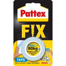   Ragasztószalag, kétoldalas, 19 mm x 1,5 m, HENKEL "Pattex Fix 80 kg", kék