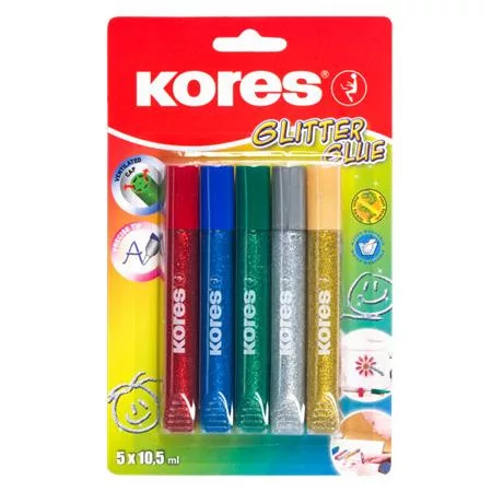 Csillámos ragasztó, KORES