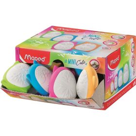  Stresszoldó radír display, MAPED "Mini Cute", vegyes színek