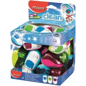   Hegyező display, kétlyukú, tartályos, MAPED "Clean", vegyes színek