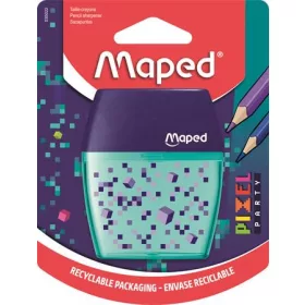  Hegyező, kétlyukú, tartályos, MAPED "Pixel Party Shaker"
