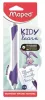 Írástanuló rollertoll, 0,7 mm, radírozható, MAPED "KIDY Learn MAGIC", nyuszi, lila