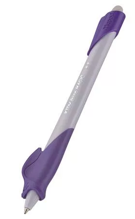 Írástanuló rollertoll, 0,7 mm, radírozható, MAPED "KIDY Learn MAGIC", nyuszi, lila