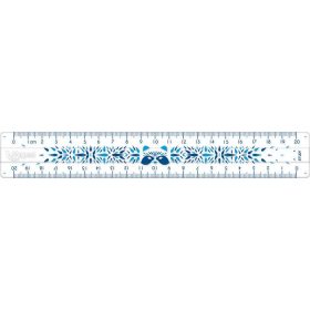   Vonalzó, műanyag, törhetetlen, 20 cm, MAPED "Study Unbreakable Fancy", vegyes színek