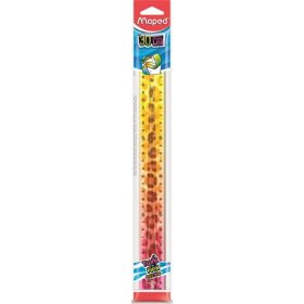   Vonalzó, műanyag, törhetetlen, 30 cm, MAPED 'Twist N' Flex Decor Animals', vegyes színek