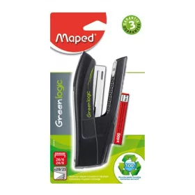   Tűzőgép, 24/6, 26/6, 25 lap, MAPED "Greenlogic Half-Strip"