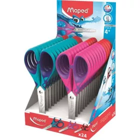   Olló display, iskolai, 13 cm, MAPED "Essentials Soft"