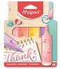 Szövegkiemelő, 1-5 mm, MAPED "Fluo Peps Flex Pastel", pasztell szín,  vegyes készletek