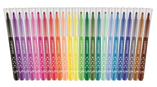 Filctoll készlet, mosható, MAPED "Color'Peps", 24 különböző szín