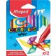 Zsírkréta, MAPED "Color'Peps Wax", 12 különböző szín