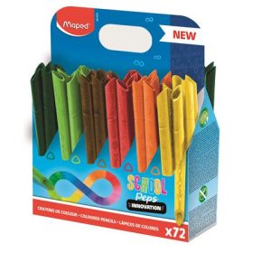   Színes ceruza készlet, ceruzatartó, háromszögletű, MAPED "Color'Peps INFINITY", 72 különböző szín
