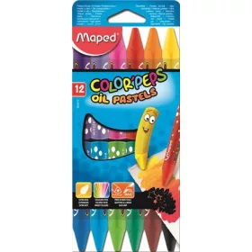   Olajpasztell kréta, MAPED "Color'Peps", 12 különböző szín