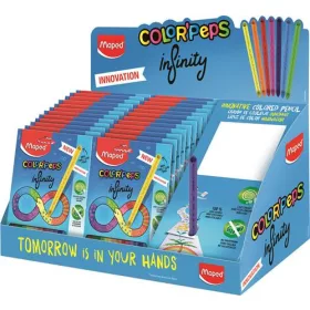   Színes ceruza display, karton, asztali, MAPED "Color'Peps INFINITY", feltöltött