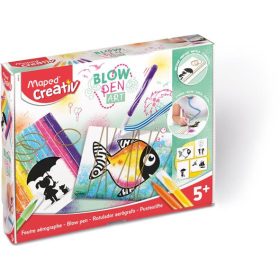   Fújós filctoll készlet, MAPED CREATIV, "Blow pen Art", pop