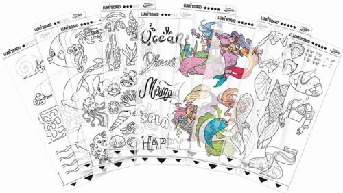 Kreatív készségfejlesztő rajzkészlet, MAPED CREATIV "Lumi Board Mermaid's World"