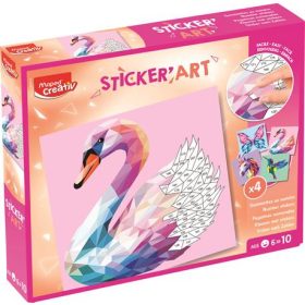   Kreatív matricás készlet, különleges állatok, MAPED CREATIV "Sticker' Art"