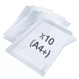   Irattartó tasak, A4+, PP, patentos, RAPESCO "Eco", áttetsző