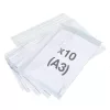 Irattartó tasak, A3, PP, patentos, RAPESCO "Eco", áttetsző