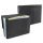 Harmonikamappa, A4, PP, 13 rekeszes, RAPESCO "Eco GRS Recycled", matt fekete