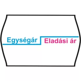 Árazószalag, feliratos, 25x16, Egységár/Eladási ár