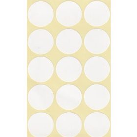 Etikett, köralakú, 25 mm átmérő, 60 etikett/csomag