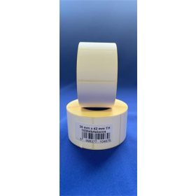 Etikett, thermo, 35x42 mm, 1000 etikett/tekercs, fehér