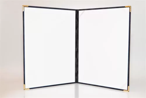 Oklevéltartó, A4, exkluzív, plüss, 4 fém sarokkal, zöld
