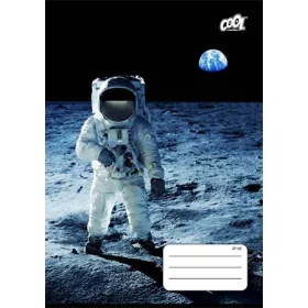   Füzet, tűzött, A5, kockás, 32 lap, COOL BY VICTORIA "Man on the Moon ", "27-32"