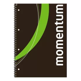   Spirálfüzet, A4, sima, 90 lap, perforált, lyukasztott, VICTORIA, "Momentum"
