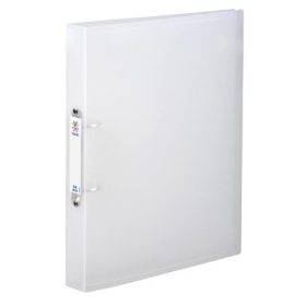   Gyűrűs könyv, 2 gyűrű, 40 mm, A4, maxi, PP, cserélhető címke, VIQUEL "Propyglass", víztiszta